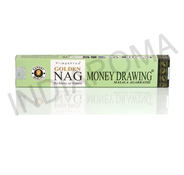 Аромапалочки, благовония MONEY DRAWING / Притяжение денег ( Vijayshree, Golden NAG ) Голден Наг, 15 грам (уп. - 15 палочек)