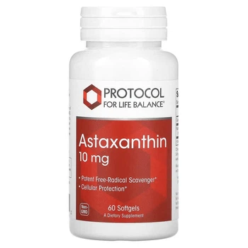 Астаксантін Protocol for Life Balance (Astaxanthin) 10 мг 60 капсул PRT12251