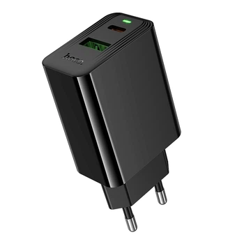 Сетевое Зарядное Устройство Hoco CS95A 1USB/1USB-C QC/PD 30W Чорний