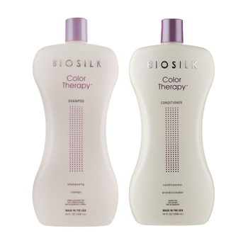 Набор для защиты цвета окрашенных волос BioSilk Color Therapy Шампунь 1006 мл + Кондиционер 1006 мл