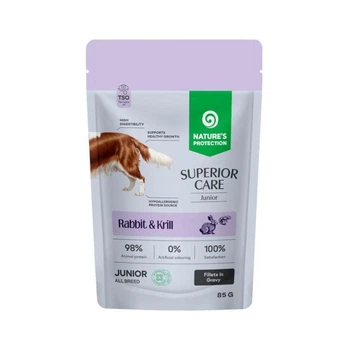 Влажный корм для собак Nature's Protection Superior Care Junior Grain Free Rabbit and Krill 85 г (NPSC47912)