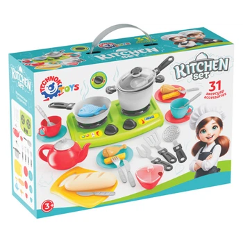 Детский игровой набор "Кухня" ТехноК 3366TXK 31 аксессуар, коробка