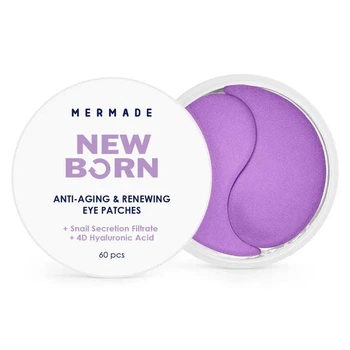 Омолоджуючі гідрогелеві патчі під очі Mermade Anti-Aging & Renewing Eye Patches для зменшення проявів мімічних зморшок 60 шт