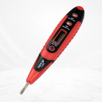 Индикатор напряжения цифровой YATO YT-28630 12–250V с LCD дисплеем