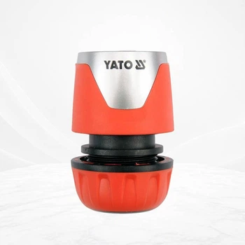 Муфта быстросъемная YATO YT-99803, с автостопом воды для поливочного шланга 1/2" из ABS-пластика