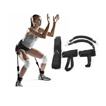 Тренажер для прыжков для бега step trainer сопротивления для прыжков эспандер Вертикальный прыжок Черный