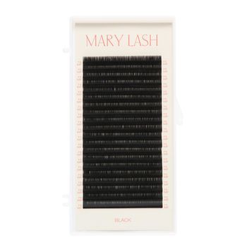 Вії для нарощення MARY LASH 0,07 Black Volume lashes 20 ліній