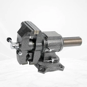 Чугунные поворотные тиски YATO YT-6505 4" 100 мм с зажимом труб универсальные