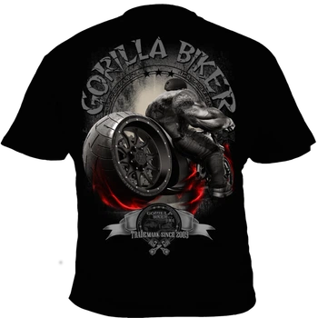 Футболка мужская Silberrücken Gorilla Biker GB51N черная 3XL (MD7726-1)