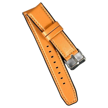 Ремешок универсальный, Leather Casual Color, Оранжевый - 687877