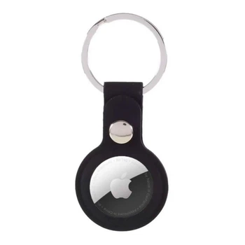 Брелок для AirTag Silicone Key Ring, Чорний - 716993