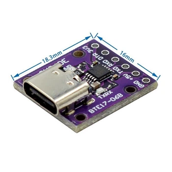 Преобразователь интерфейсов CH340E Type-C to TTL - 641068