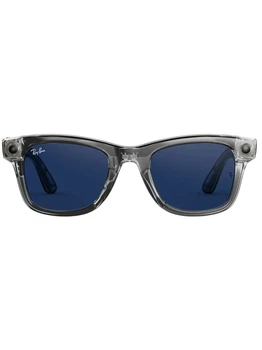 Смарт-очки Ray-Ban Meta Wayfarer Gen 2 Standard Shiny Transparent Grey Frame / Clear Sapphire Lenses (RW4012 6840MF 53-22)