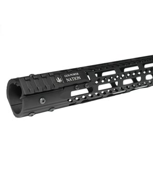 Алюмінієва полегшена кругла цівка з планкою Пікатіні для AR-15, 15″