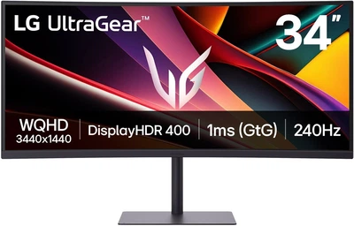 Монітор 34" LG UltraGear 34G630A-B (34G630A-B.AEUQ) VA 240Hz 3440x1440 Curved Black