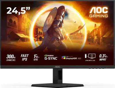 Монітор 24.5" AOC 25G4SRE (25G4SRE) Fast IPS 300Hz 1920x1080 Black