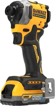 Akumulatorowa zakrętarka udarowa DeWalt 18V XR POWERSTACK 1/4" z 2 akumulatorami 1.7 Ah (DCF850E2T-QW)