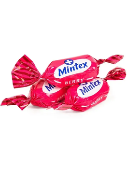 Карамель Roshen «Mintex Berry» льодяникова зі смаком лісових ягід і ментолу, вагова, 100 г