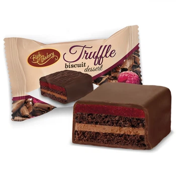 Бісквіт «Rich Bakery Truffle Dessert» трюфель з малиновим желе ваговий 100 г