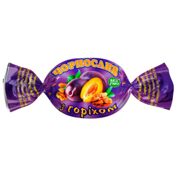 Конфета "Чернослив с грецким Орехом" Chocco Via, весовая 100 г.