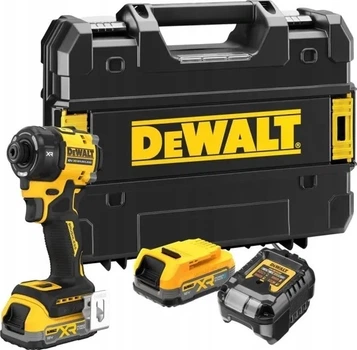 Zakrętarka udarowa hydrauliczna DeWalt 1/4' 18 V 56 Nm z 2 akumulatorami 1.7 Ah (DCF870E2T-QW)