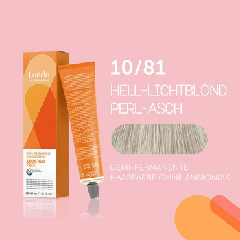 Фарба тонувальна для волосся Londa Professional без аміаку Demi-Permanent Color 10/81 Яскравий блондин перлинно-попелястий 60 мл