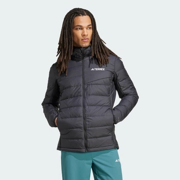 Чоловічий пуховик Terrex Multi Light CLIMAWARM Hooded adidas JZ9968 (M) чорний (4068809573077)