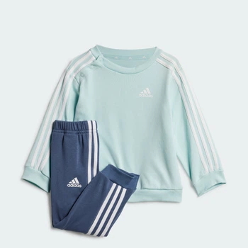 Детский комплект: свитшот, джоггеры Essentials 3-Stripes adidas IY7575 (62) бирюзовый (4067896582122)