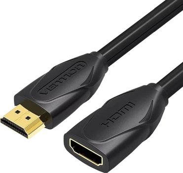 Кабель-удлинитель Vention HDMI M-F, 1.0 м, V2.0, 4K 60Hz PVC Black (VAA-B06-B100)