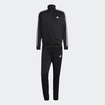 Мужской спортивный костюм Basic 3-Stripes Tricot adidas IC6747 (XS) черный (4066745488639)