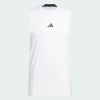 Мужская майка Designed for Training Workout adidas IS3795 (XS) белый (4067887215466)