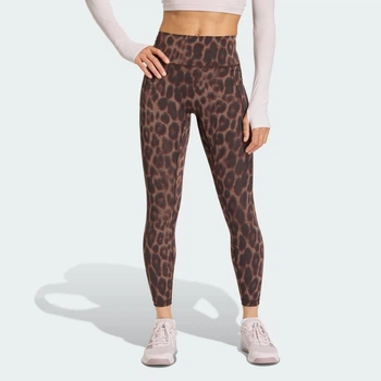 Жіночі легінси Optime Power Leopard 7/8 adidas KF9094 (2XL) чорний (4068821027923)