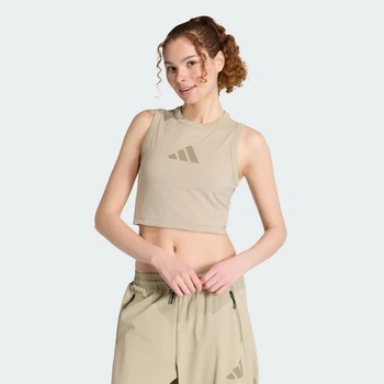 Жіноча майка ADIDAS Z.N.E. adidas KC7763 (S) коричневий (4068822416382)