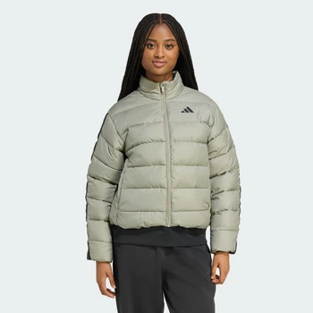 Женская куртка Essentials CLIMAWARM 3-Stripes Synthetic Down adidas JX7809 (M) зеленый (4068811709754)