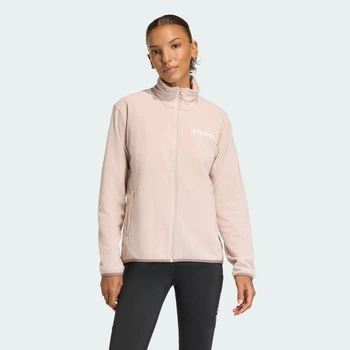 Жіноча флісова куртка Multi Essentials Full-Zip adidas KB2195 (XS) коричневий (4068819162162)