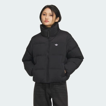 Женская куртка SHORT DOWN PUFF adidas KC2659 (XL) черный (4068816014365)