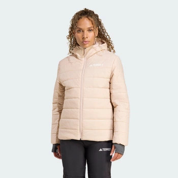 Женская куртка Terrex Multi Essentials CLIMAWARM Insulated Hooded adidas KB2168 (L) коричневый (4068808184281)