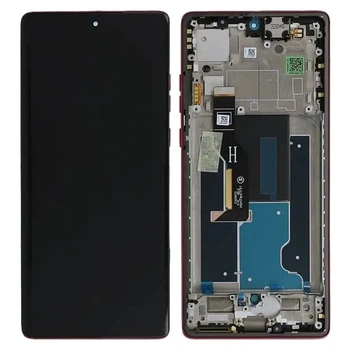 Дисплей Motorola Edge 50 Fusion XT2429 (5D68C24360) з тачскріном і рамкою оригінал Service Pack Hot Pink