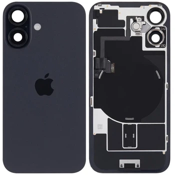 Задня кришка для iPhone 16 MagSafe зі шлейфом оригінал Китай Black
