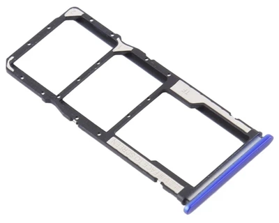 Лоток Sim карты для Xiaomi Redmi 9 оригинал Blue