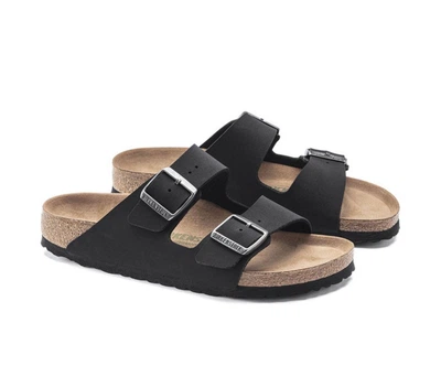 Мужские ортопедические шлепанцы Birkenstock Arizona Vegan 43 размер черные