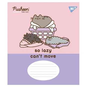 Зошит учнівський YES Pusheen The Cat 767612 12 аркушів Різнокольоровий shop (4823092292100)