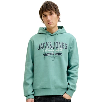 Худі JJELOGO SWEAT HOOD 2 COL 25/26 NOOS Jack & Jones 12279649-Mineral Blue XXL Бірюзовий (5715830455788)