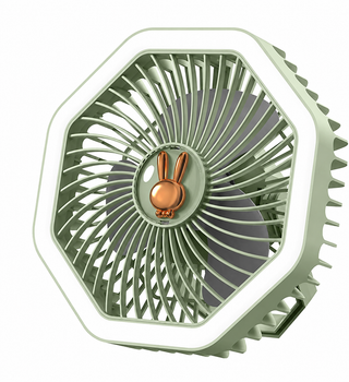 Настільний вентилятор DESKTOP FAN U8 з акумулятором та підсвіткою портативний USB вентилятор Type C компактний безшумний вентилятор для дому офісу подорожей з LED підсвіткою та 4 режимами швидкості
