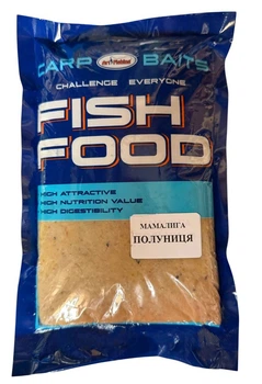 Мамалыга Art Fishing вкус Клубника 500 г готова рыболовная насадка и прикормка
