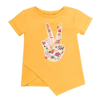 Дитяча футболка для дівчинки UA16 3СК143 (2-393) 122 см Гірчична (ROZ6400012784)