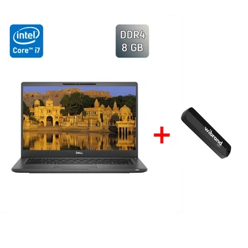 Ультрабук Б-клас Dell Latitude 7300 / 13.3" (1920x1080) IPS / Intel Core i7-8665U (4 (8) ядра по 1.9 - 4.8 GHz) / 8 GB DDR4 / 256 GB SSD / Intel UHD Graphics / WebCam / Windows 10 б/в + Подарунок Флеш-накопичувач USB 32 ГБ