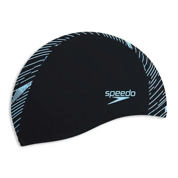 Шапочка для плавання Speedo BOOM ULTRA PACE CAP, чорно-синя