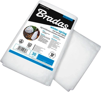 Агроволокно Bradas Зимово-весняне 30 г/м² 2.1х10 м Біле (AWW3021010)