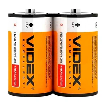Батарейка Videx R20 - 374564